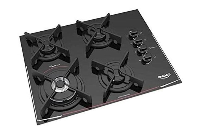 Cooktop 4 bocas Dako Glass